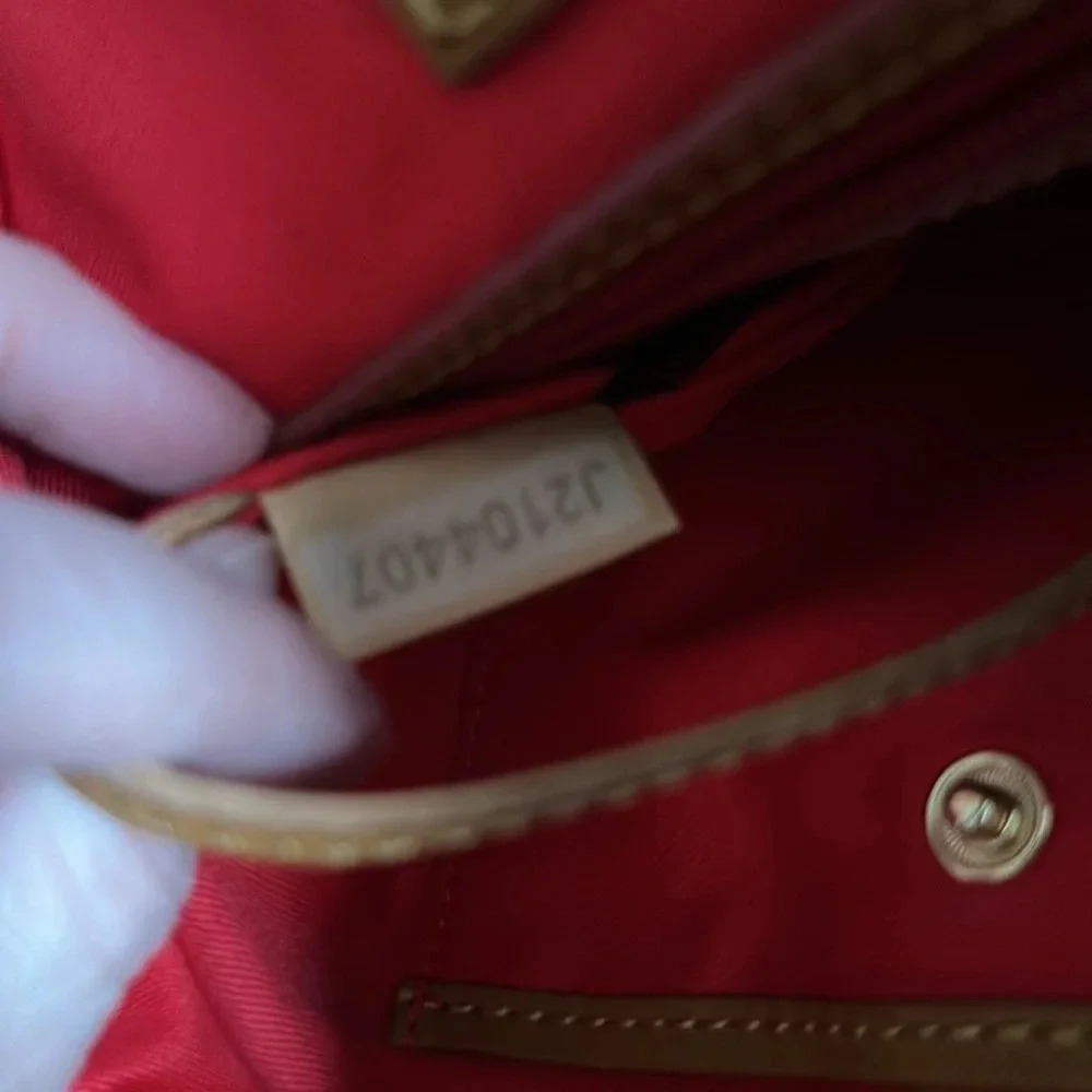 Dooney & Bourke 1975 Murphy Monogram Vintage Red Backpack GUC - Picture 4 of 13